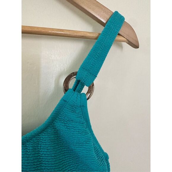 Shade and Shore Teal Swimsuit One Piece Size Medium New - Picture 4 of 6